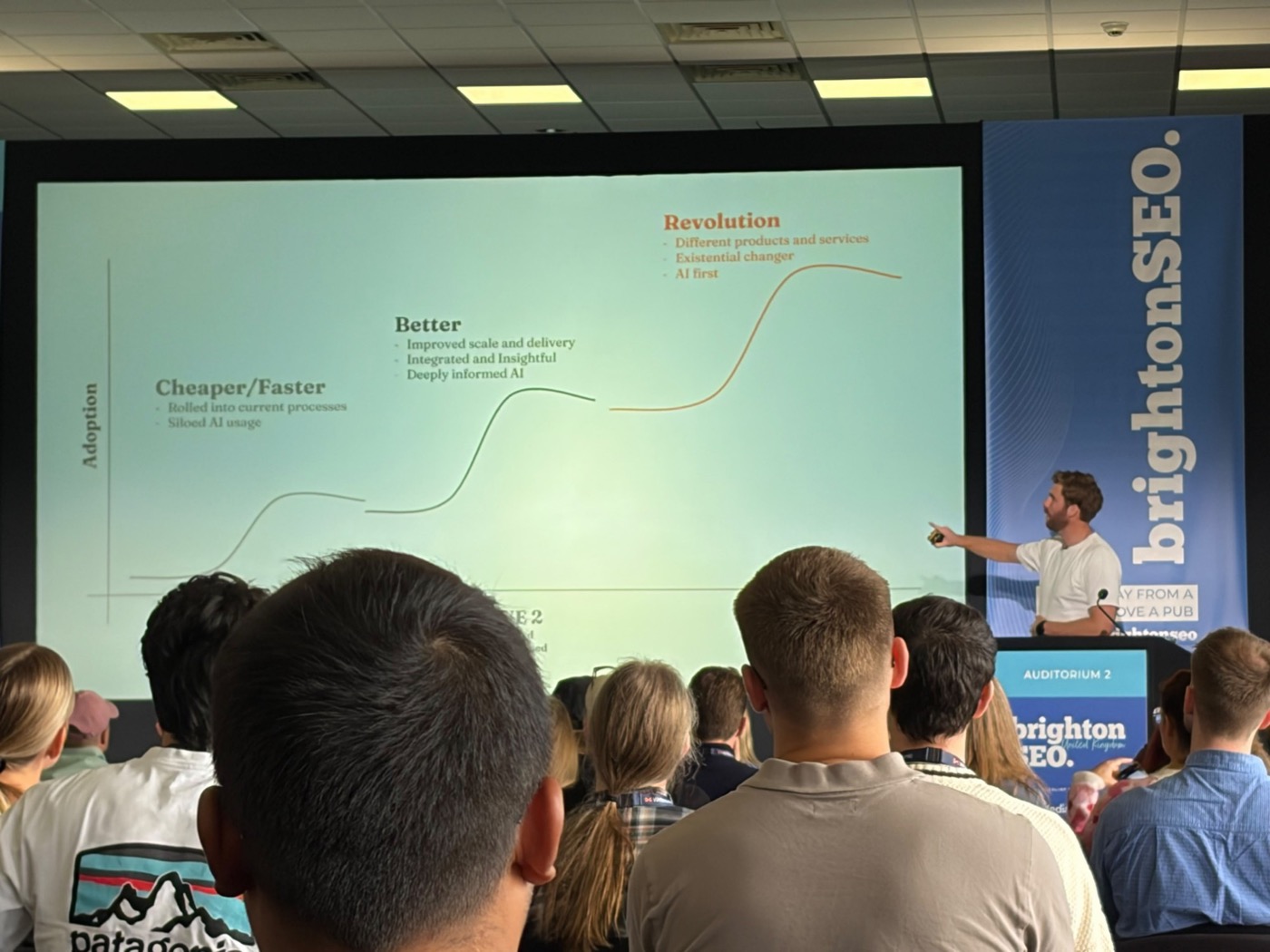 Jeremy McDonald presenting at brightonSEO
